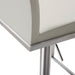 Amalfi Light Grey Vegan Leather Stool - UK - Home And Beyond