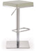 Bari Light Grey Stainless Steel Barstool - Home And Beyond