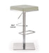 Bari Light Grey Stainless Steel Barstool - Home And Beyond