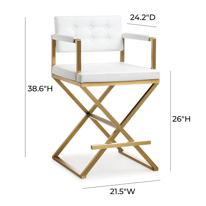 Director Performance Vegan Leather Stool