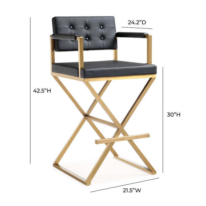 Director Performance Vegan Leather Stool