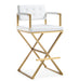 Director White Gold Steel Barstool image