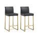 Denmark Black Gold Steel Counter Stool - Set of 2 - UK - Home And Beyond