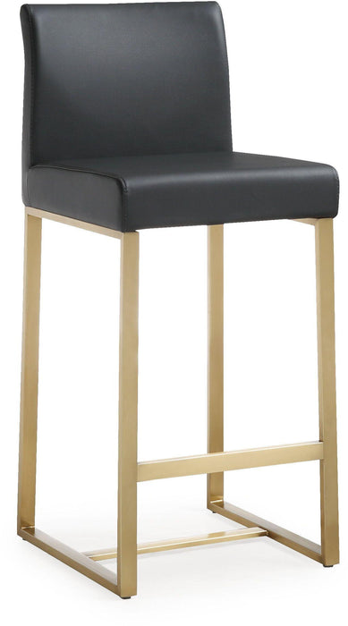 Denmark Black Gold Steel Counter Stool - Set of 2 - UK - Home And Beyond