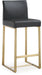 Denmark Black Gold Steel Counter Stool - Set of 2 - UK - Home And Beyond