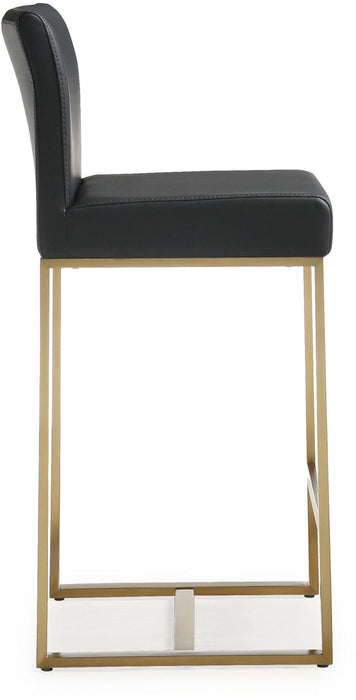 Denmark Black Gold Steel Counter Stool - Set of 2 - UK - Home And Beyond