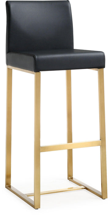 Denmark Black Gold Steel Barstool - Set of 2 - UK - Home And Beyond