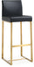 Denmark Black Gold Steel Barstool - Set of 2 - UK - Home And Beyond