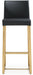 Denmark Black Gold Steel Barstool - Set of 2 - UK - Home And Beyond
