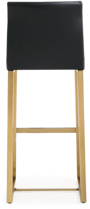 Denmark Black Gold Steel Barstool - Set of 2 - UK - Home And Beyond