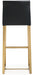 Denmark Black Gold Steel Barstool - Set of 2 - UK - Home And Beyond