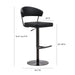 Cosmo Black Performance Vegan Leather on Black Steel Barstool - UK - Home And Beyond