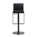 Amalfi Black Performance Vegan Leather on Black Stool - UK - Home And Beyond