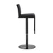 Amalfi Black Performance Vegan Leather on Black Stool - UK - Home And Beyond