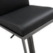 Amalfi Black Performance Vegan Leather on Black Stool - UK - Home And Beyond