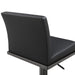 Amalfi Black Performance Vegan Leather on Black Stool - UK - Home And Beyond