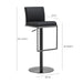 Amalfi Black Performance Vegan Leather on Black Stool - UK - Home And Beyond