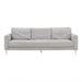 Vari Light Grey Textured Velvet Lounge Sofa 5 - Home And Beyond