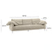 Vari Beige Textured Velvet Lounge Sofa 3 - Home And Beyond