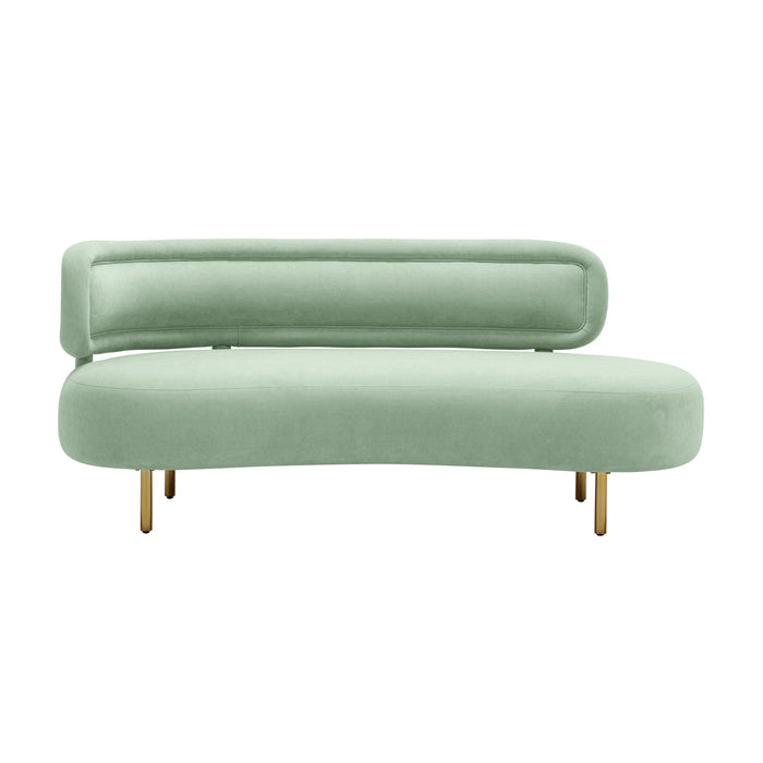Tischa Mint Green Velvet Sofa - Home And Beyond