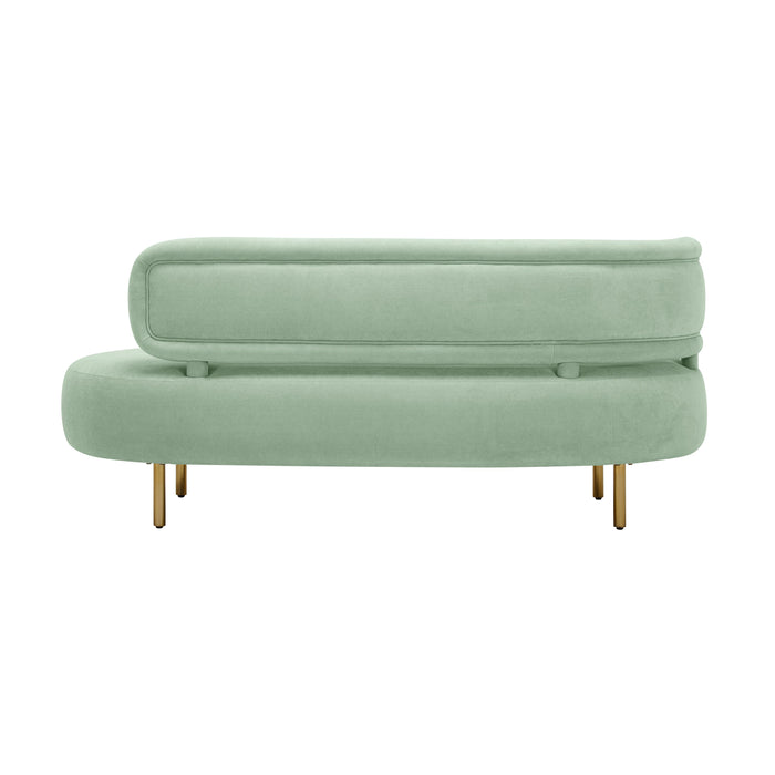 Tischa Mint Green Velvet Sofa - Home And Beyond