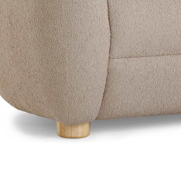 Judy Light Brown Boucle Sofa - Home And Beyond