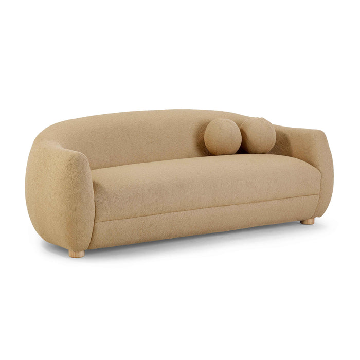 Judy Honey Boucle Sofa - Home And Beyond