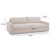 Beckham 96" Performance Chenille Sofa - Home And Beyond