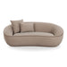 Jenny 78" Taupe Performance Faux Mohair Loveseat - Home And Beyond