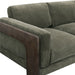 Elyn 91" Olive Green Upcycled Contract-Grade Chenille Sofa - Home And Beyond