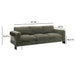 Elyn 91" Olive Green Upcycled Contract-Grade Chenille Sofa - Home And Beyond