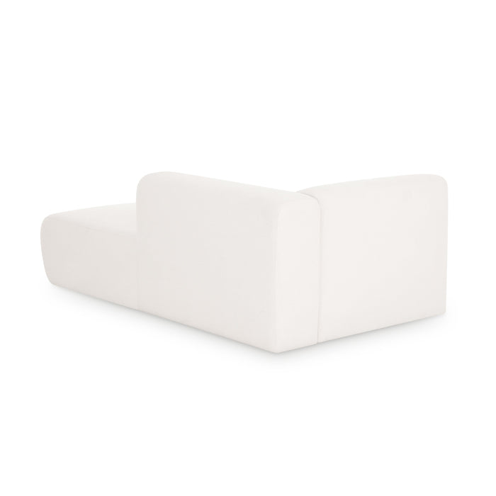Tarra Cream Performance Chenille Modular Chaise - Home And Beyond