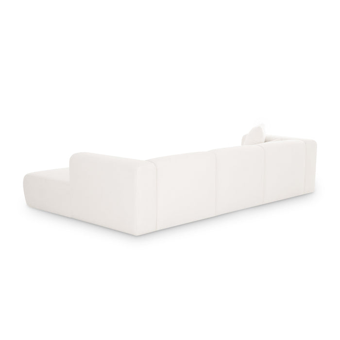 Tarra 3-Piece Cream Performance Chenille Modular Sectional - Home And Beyond