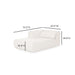 Tarra Cream Performance Chenille Modular Chaise - Home And Beyond