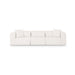 Tarra 118" Cream Performance Chenille Modular Sofa - Home And Beyond