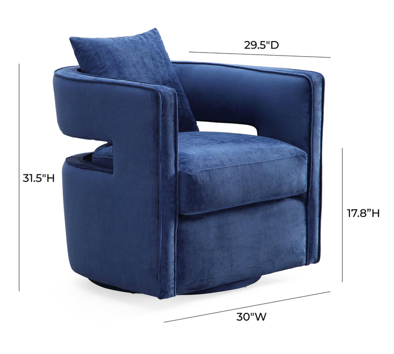 Kennedy Navy Swivel Chair - UK - Home And Beyond