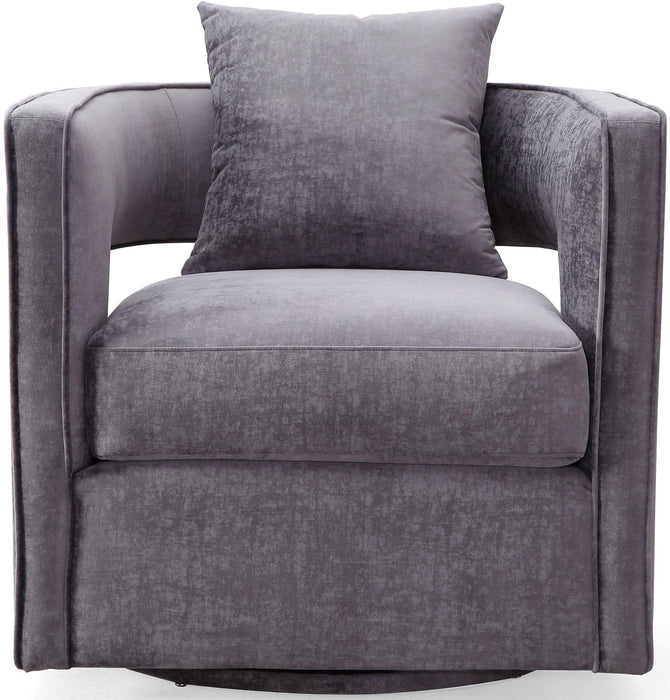 Kennedy Grey Swivel Chair - UK - Home And Beyond