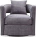 Kennedy Grey Swivel Chair - UK - Home And Beyond