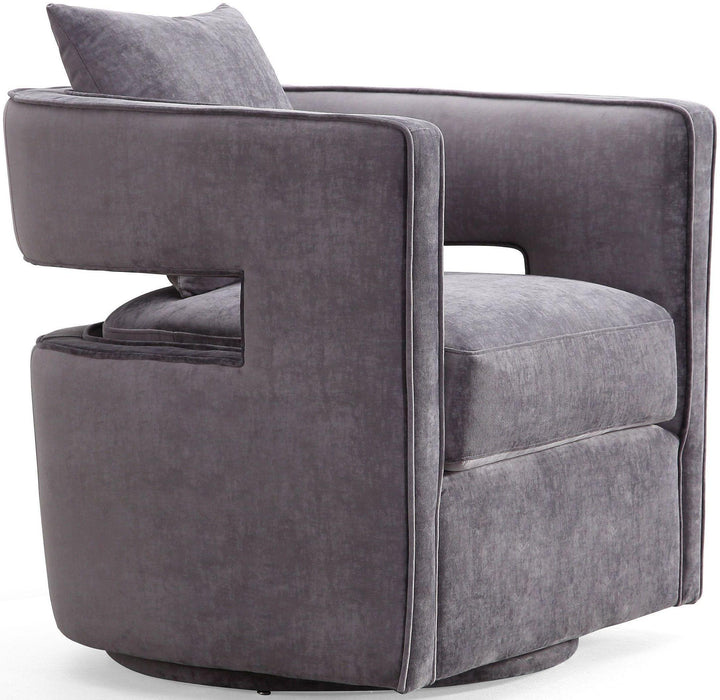 Kennedy Grey Swivel Chair - UK - Home And Beyond