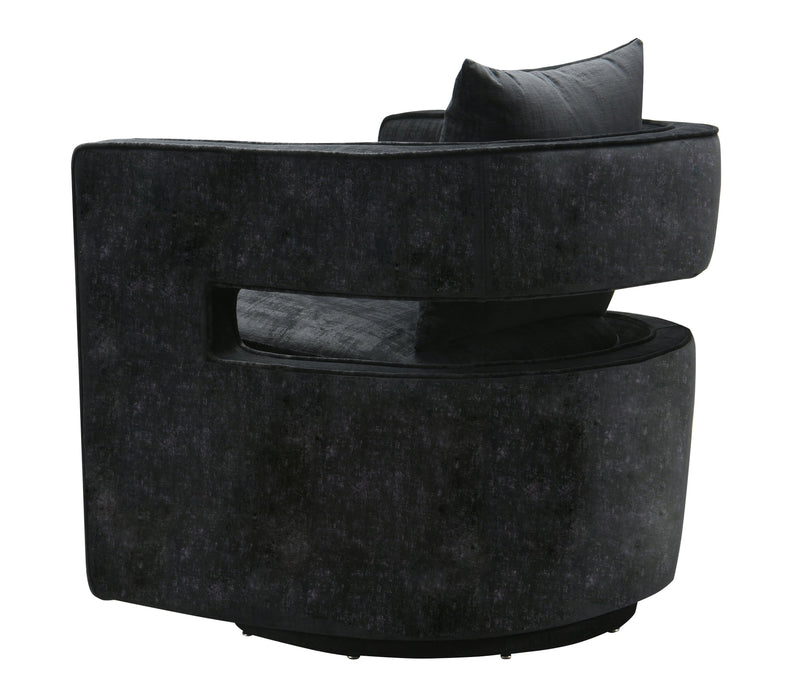 Kennedy Black Swivel Chair - UK - Home And Beyond
