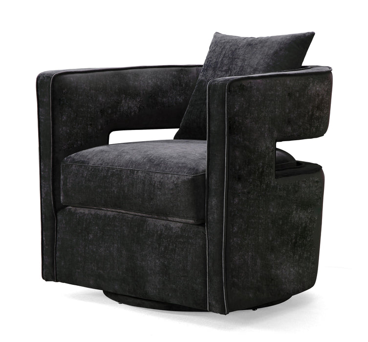 Kennedy Black Swivel Chair - UK - Home And Beyond