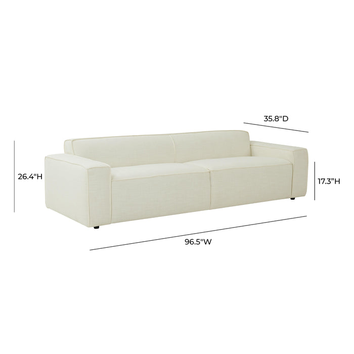 Olafur Cream Linen Sofa - UK - Home And Beyond
