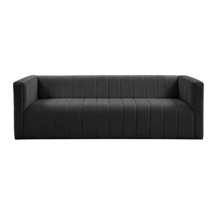 Norah Black Velvet Sofa - UK - Home And Beyond