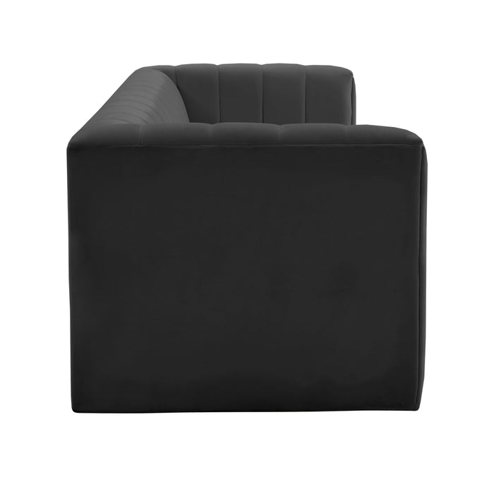 Norah Black Velvet Sofa - UK - Home And Beyond