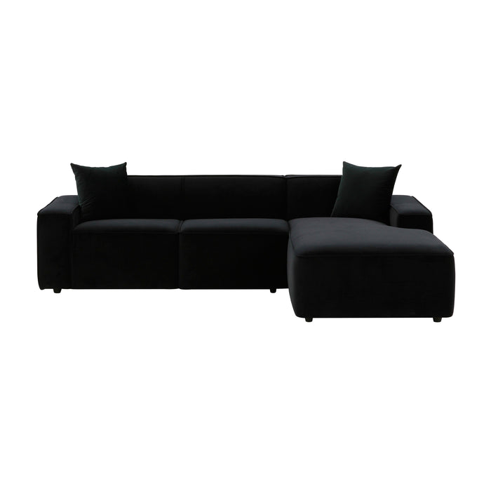 Olafur 2-Piece Performance Fabric L-Shaped Sectional