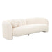Amelie Cream Faux Fur Sofa - UK - Home And Beyond