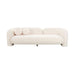 Amelie Cream Faux Fur Sofa - UK - Home And Beyond