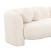 Amelie Cream Faux Fur Sofa - UK - Home And Beyond