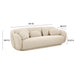 Misty Cream Boucle Sofa - UK - Home And Beyond