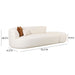 Fickle Cream Boucle 2-Piece Chaise Modular LAF Sofa - UK - Home And Beyond